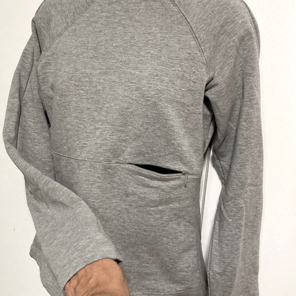 DANSKIN Gray and Black Long Sleeve Pullover Zipper Sweatshirt Womens Small - Picture 6 of 15